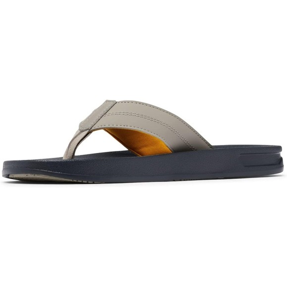 Columbia Hood River Flip Flops Sandals Mens 12 Tan NEW - Picture 1 of 7